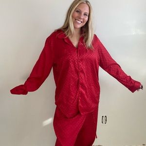 Matching red pj